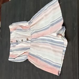 Striped Romper size large